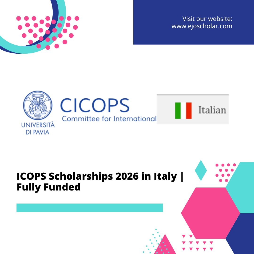  ICOPS Scholarships 2026 in Italy | Fully Funded 