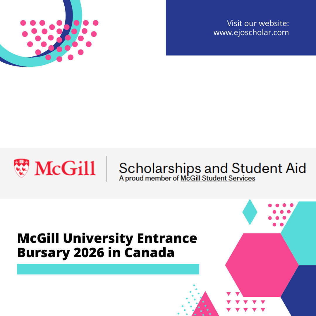 McGill University Entrance Bursary 2026 in Canada | Fully Funded 